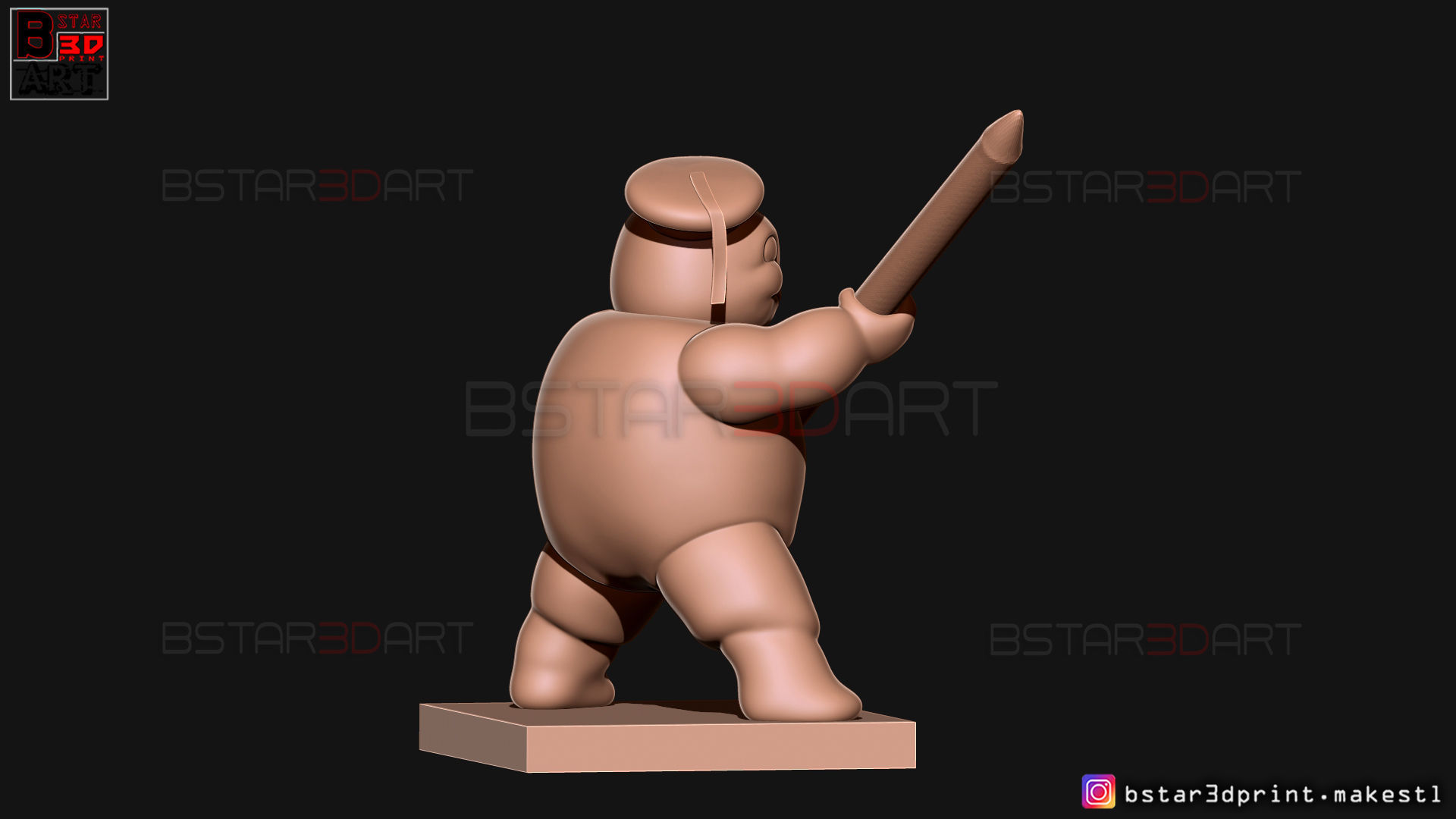 Mini Puft - Ghostbuster After Life 2021 - Pencil Holder 3D print model_16