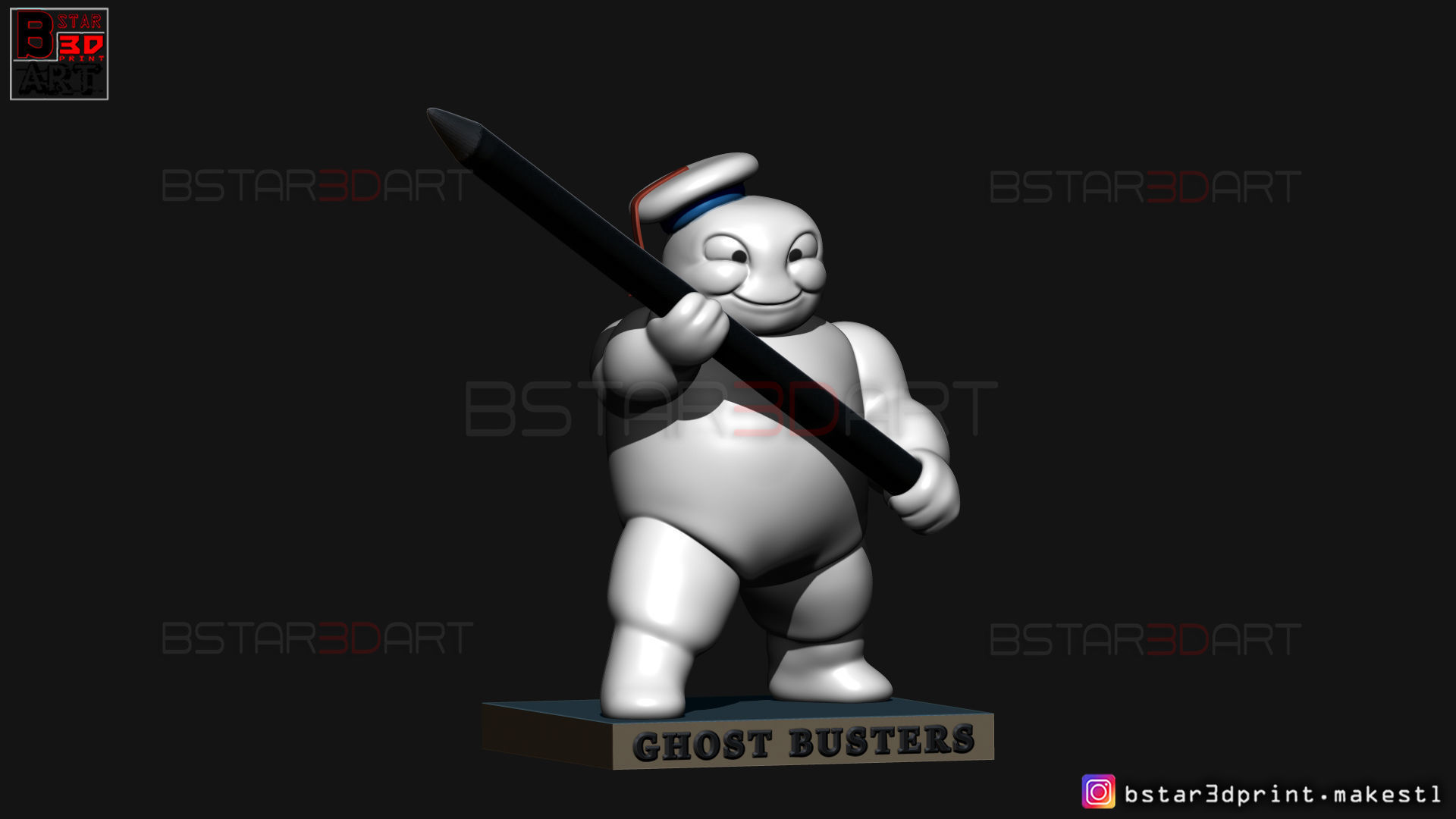 Mini Puft - Ghostbuster After Life 2021 - Pencil Holder 3D print model_11