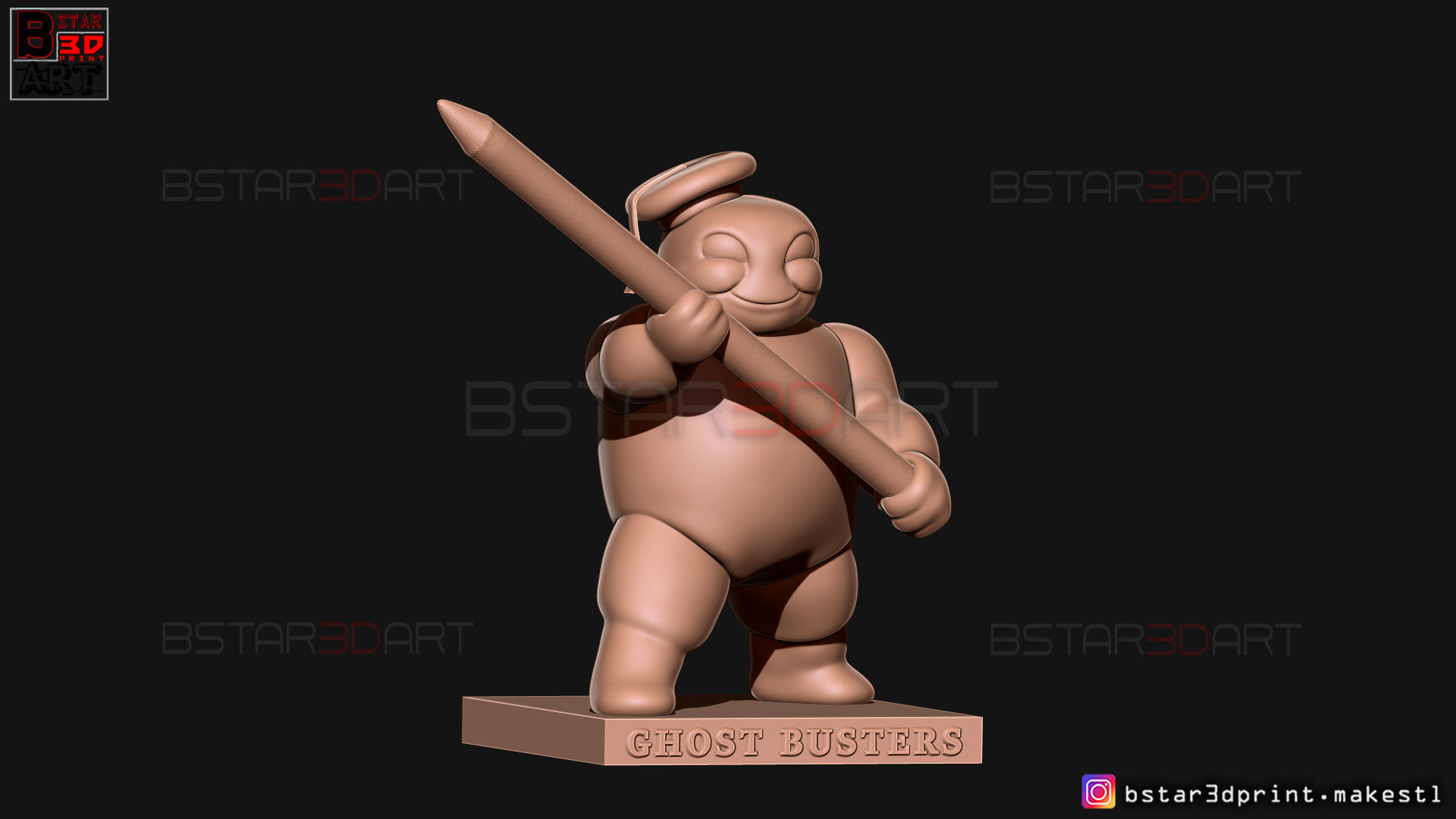 Mini Puft - Ghostbuster After Life 2021 - Pencil Holder 3D print model_18