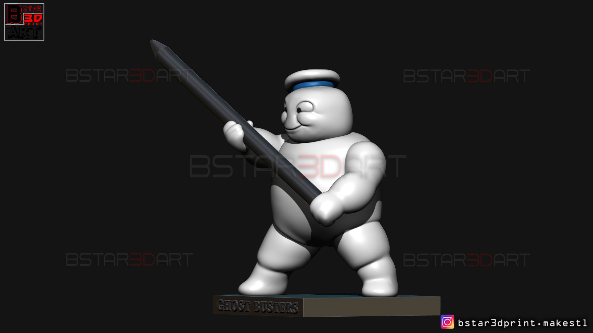 Mini Puft - Ghostbuster After Life 2021 - Pencil Holder 3D print model_5