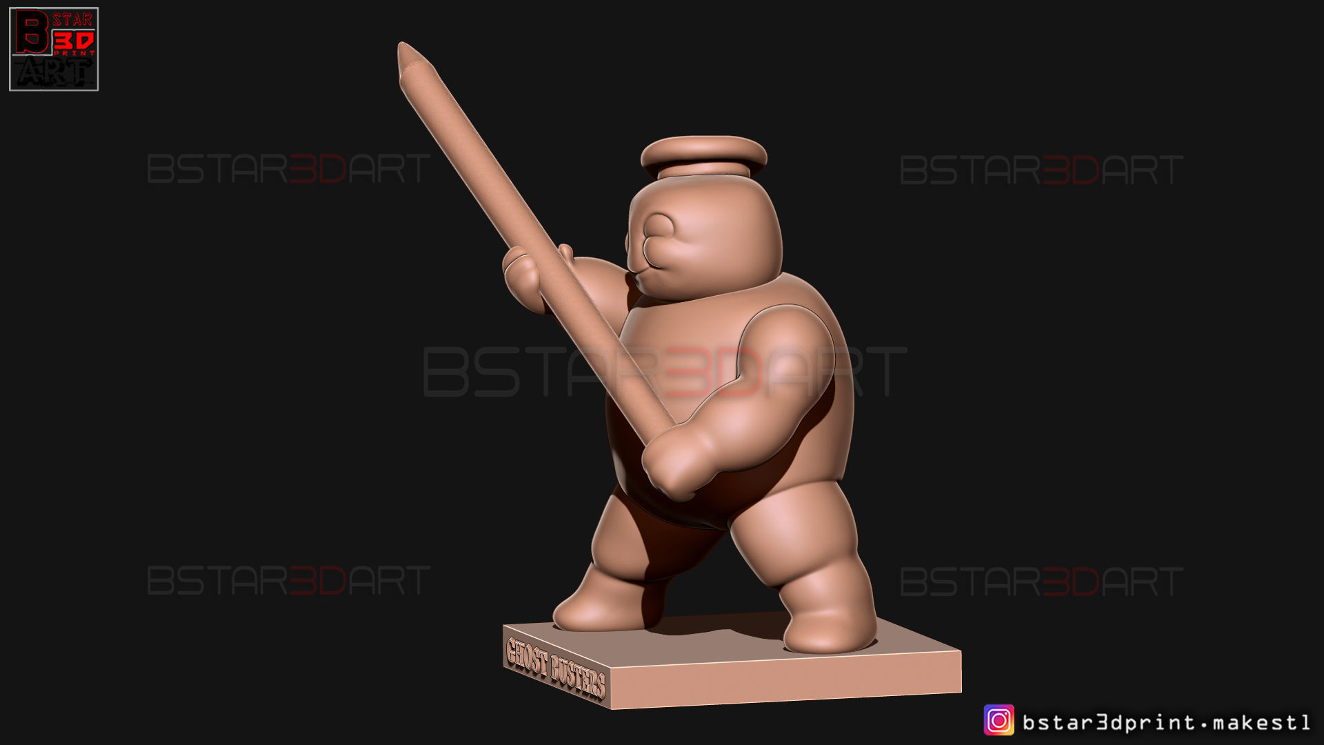 Mini Puft - Ghostbuster After Life 2021 - Pencil Holder 3D print model_13