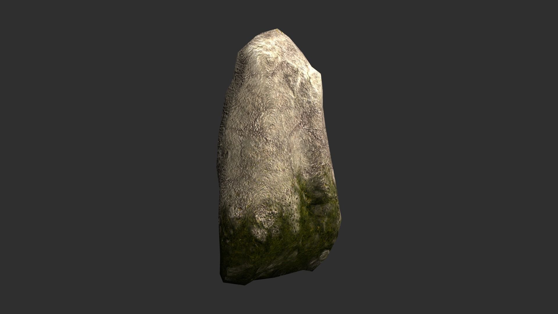 Rock Set 03 - Moss Low-poly 3D model_5