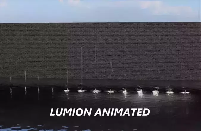 Lumion fountain - animated