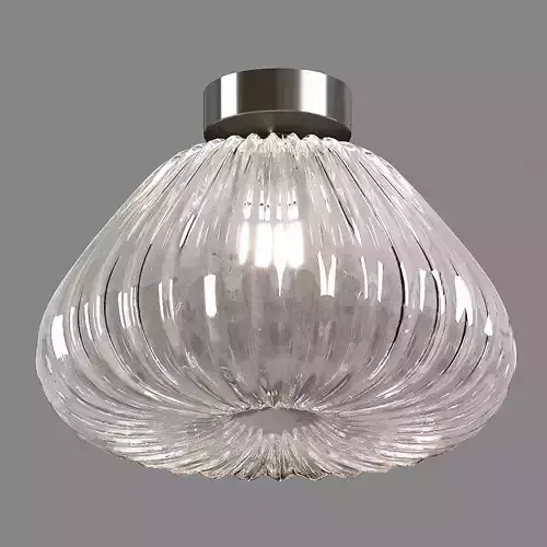 DIAMANTE ceiling light with clear glass shade