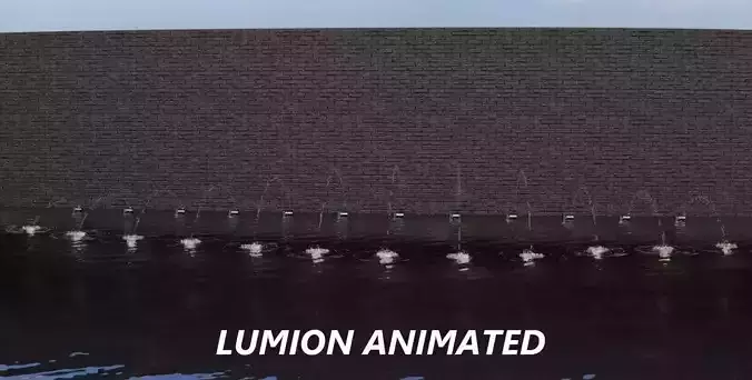 Lumion fountain - animated
