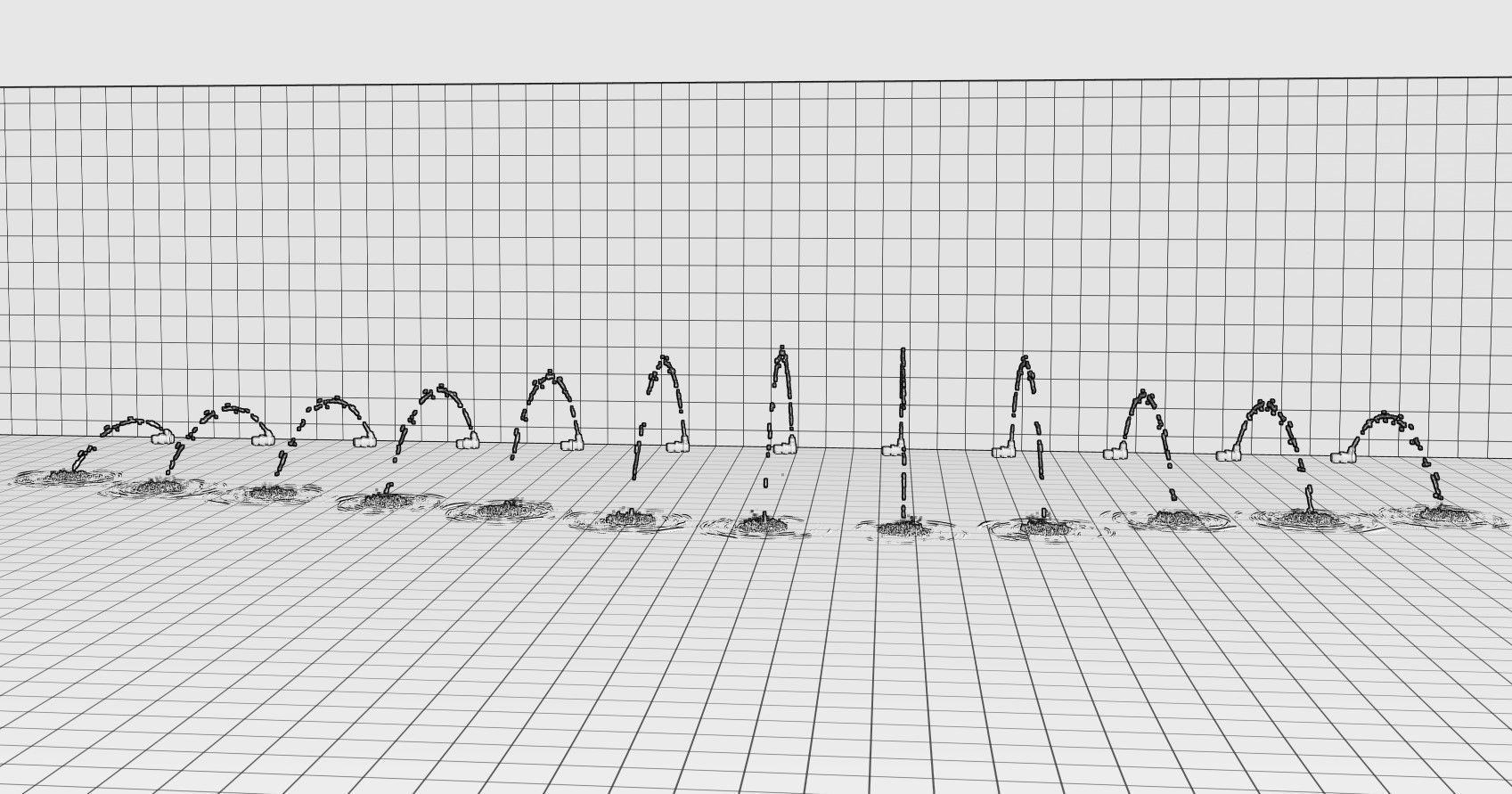 Lumion fountain - animated Low-poly 3D model_2