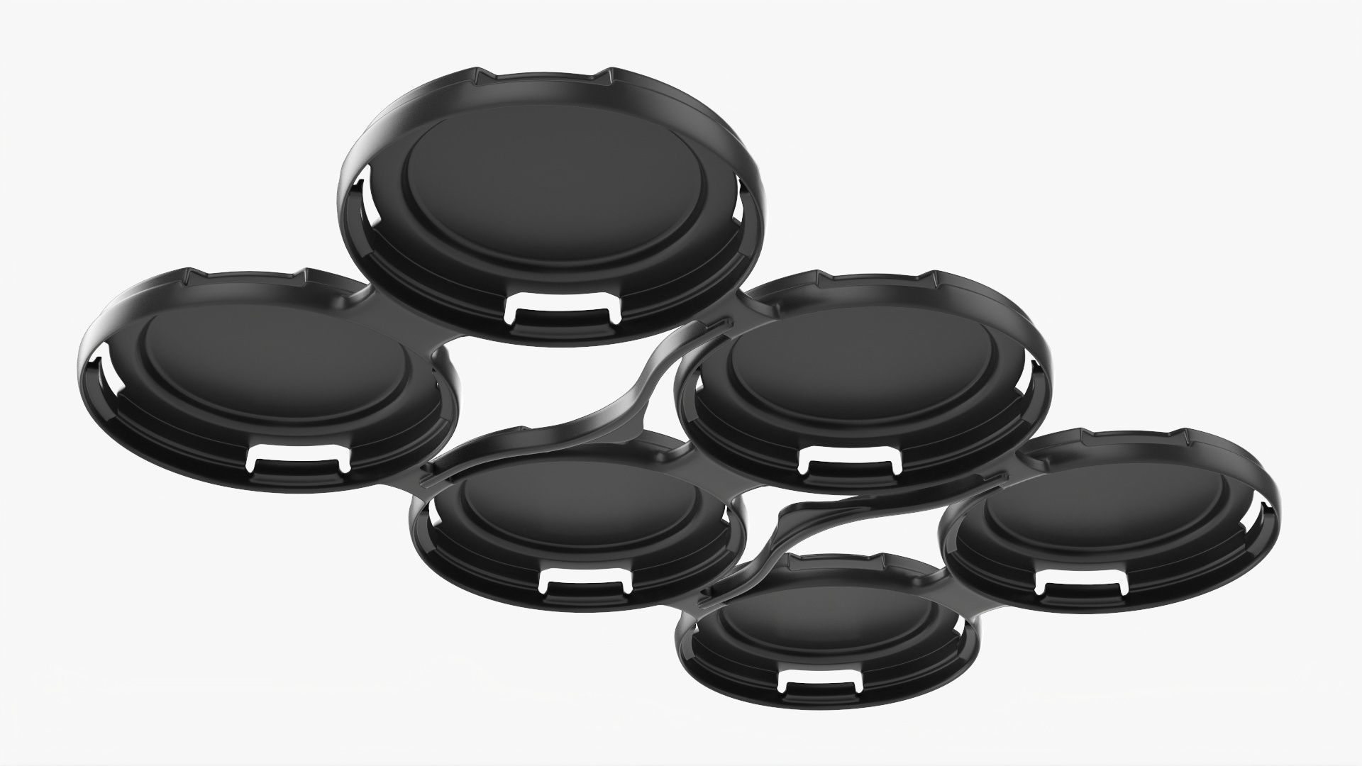 Clip PAK Carrier Handle Standard Can 6Pak 3D model_2