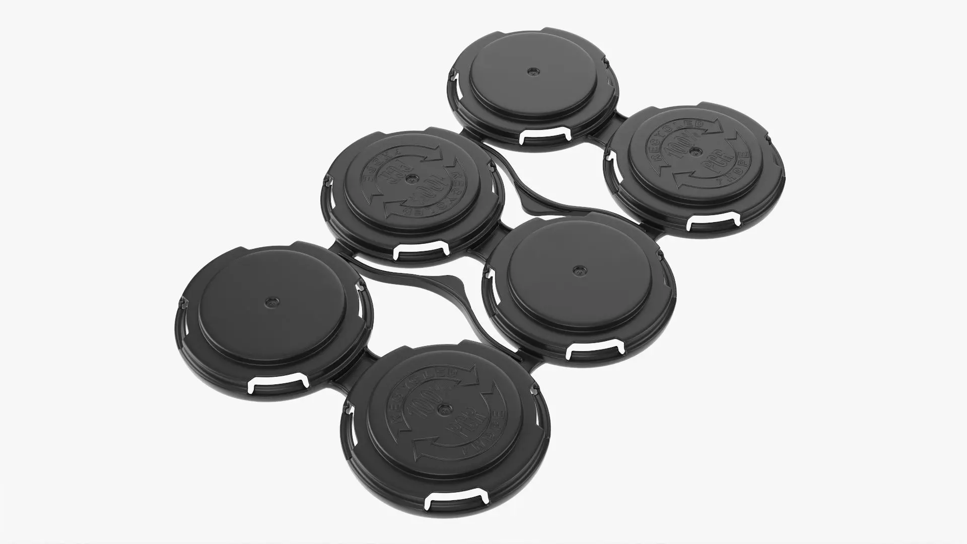 Clip PAK Carrier Handle Standard Can 6Pak 3D model_0