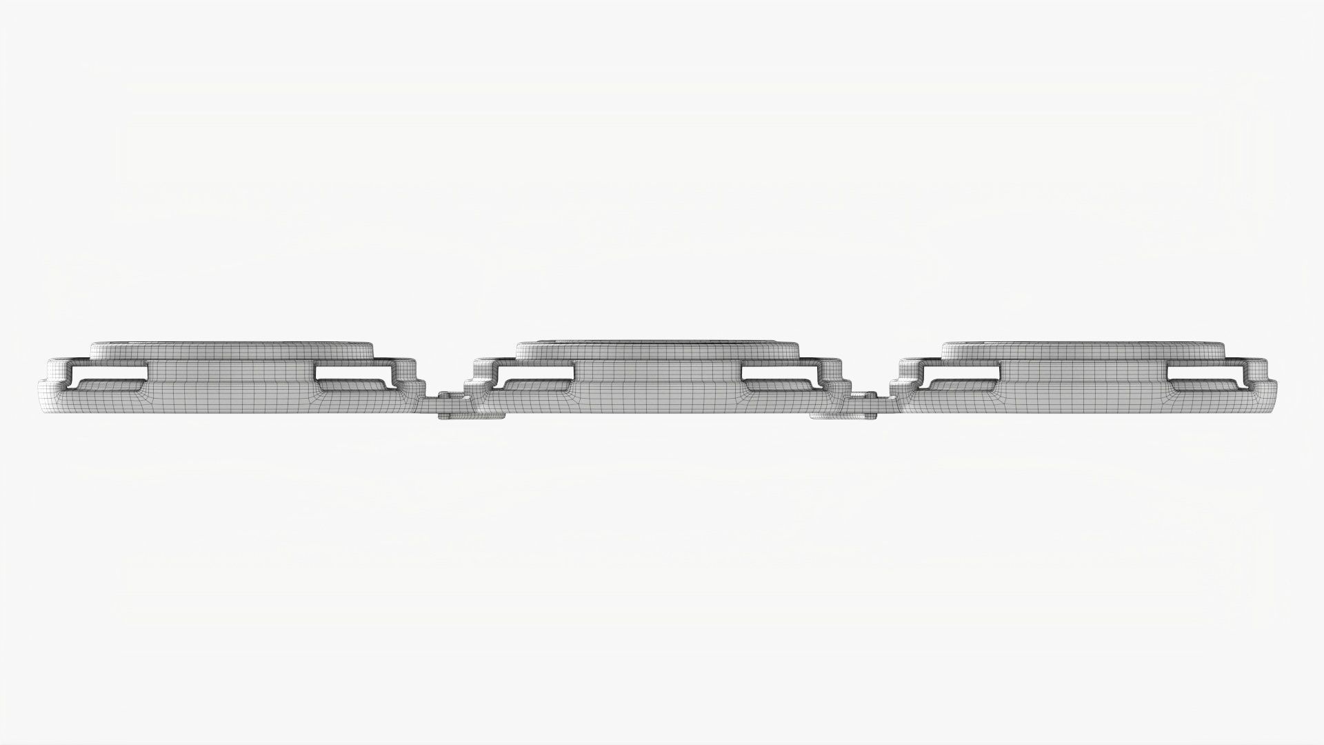 Clip PAK Carrier Handle Standard Can 6Pak 3D model_11