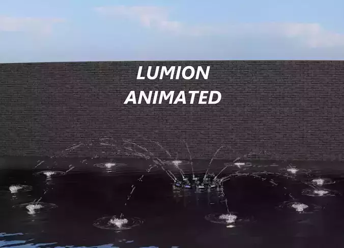 Lumion fountain - animated
