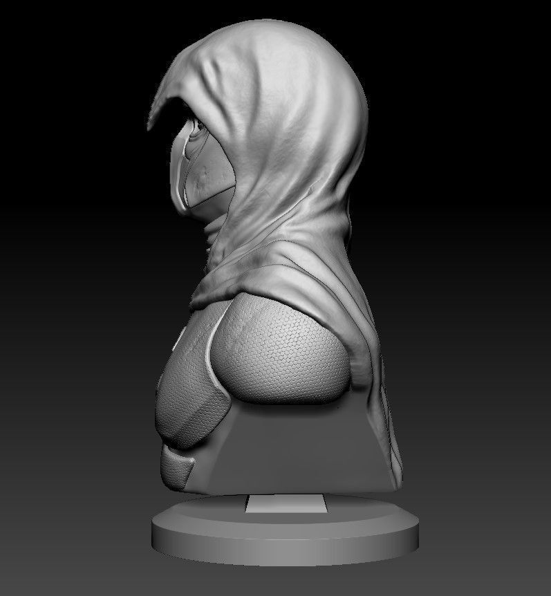 Moon Knight Bust  3D print model_10