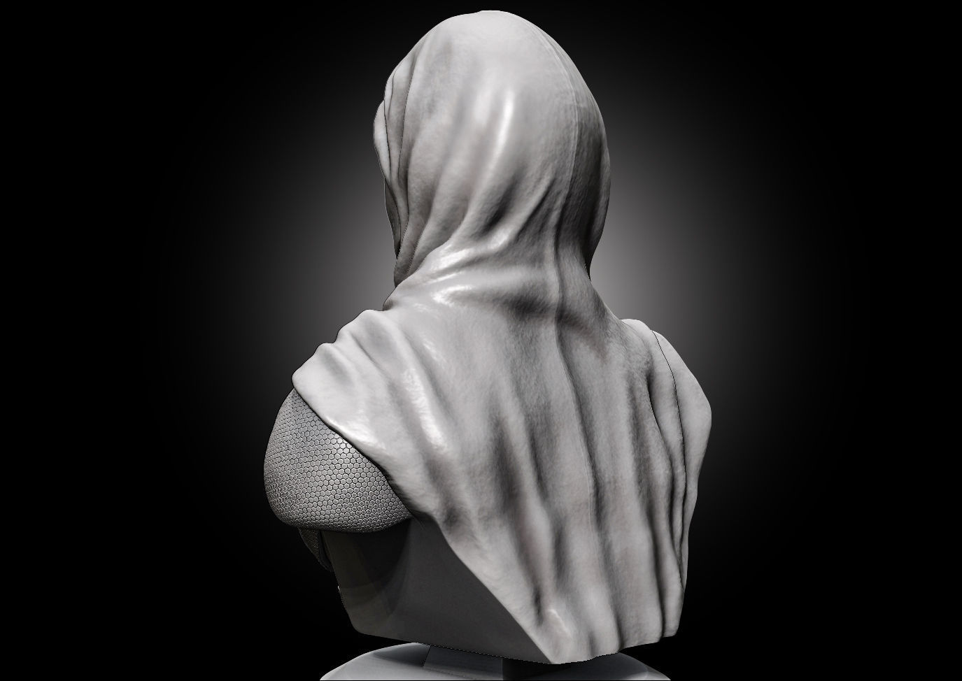 Moon Knight Bust  3D print model_4