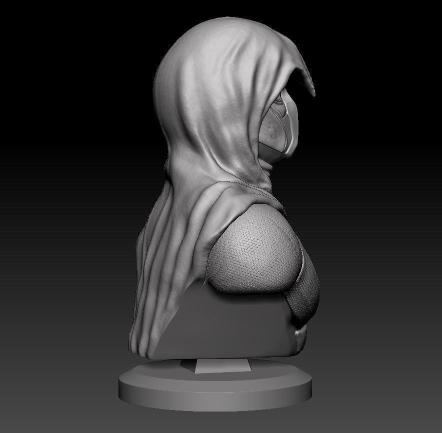 Moon Knight Bust  3D print model_13