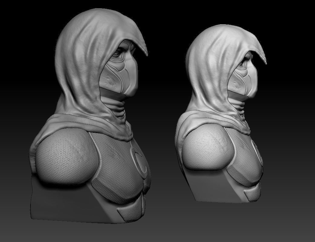Moon Knight Bust  3D print model_16