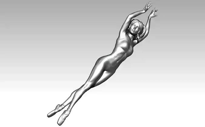Girl Woman Sport Dance Statue