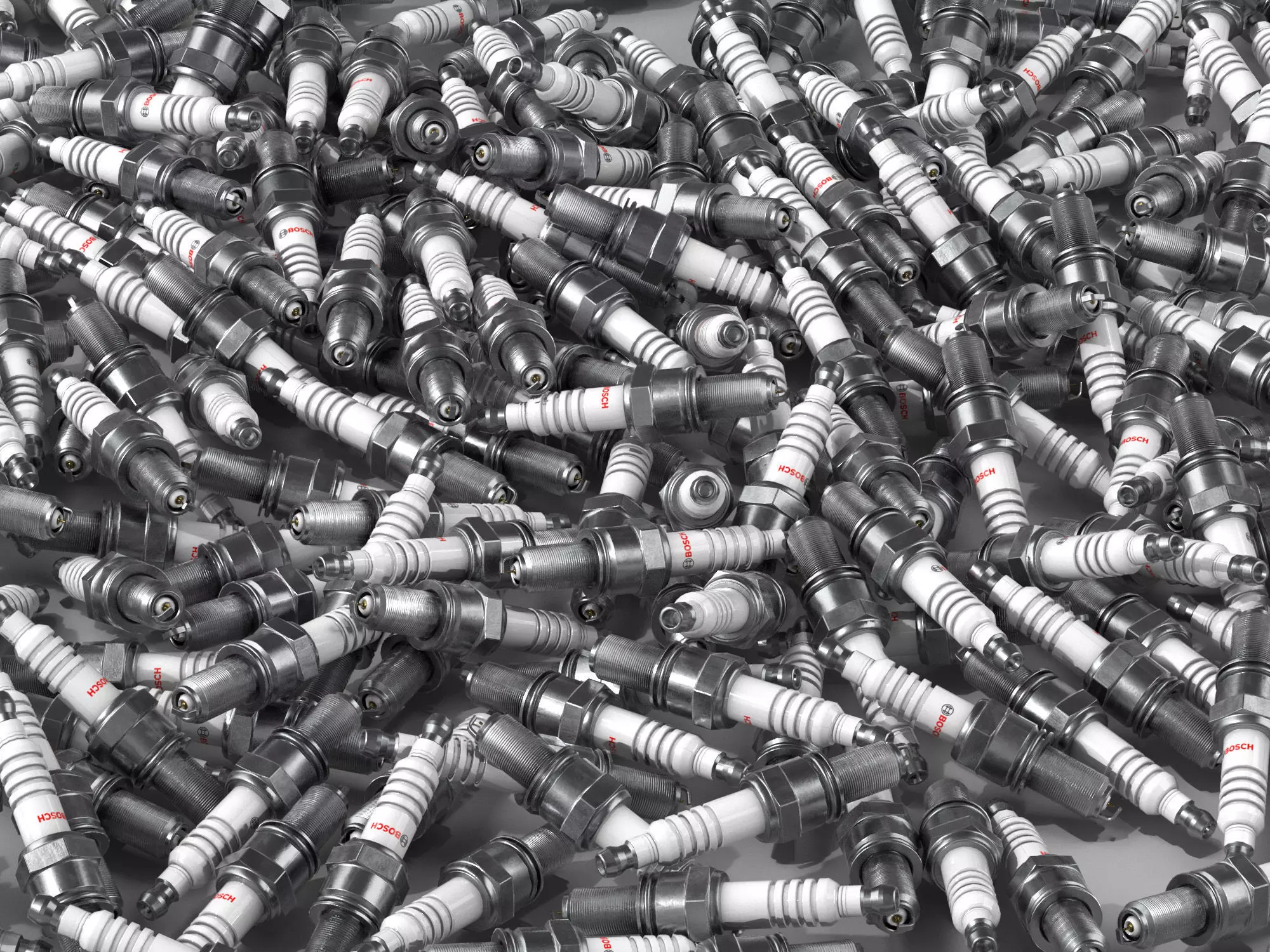 Spark plug Low-poly 3D model_0