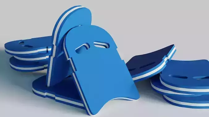 Swimming Kick Board Low-poly 3D model