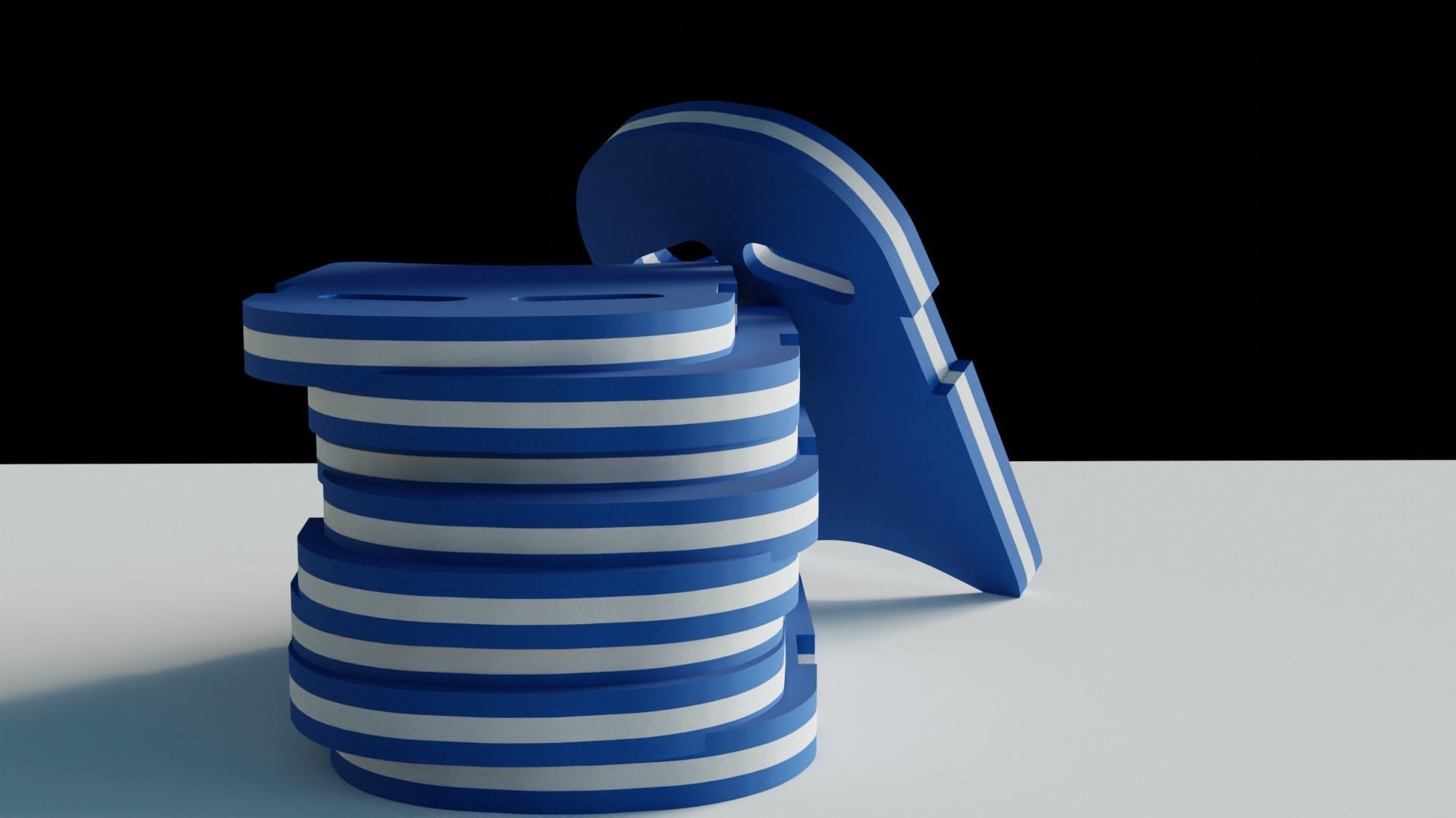 Swimming Kick Board Low-poly 3D model_4