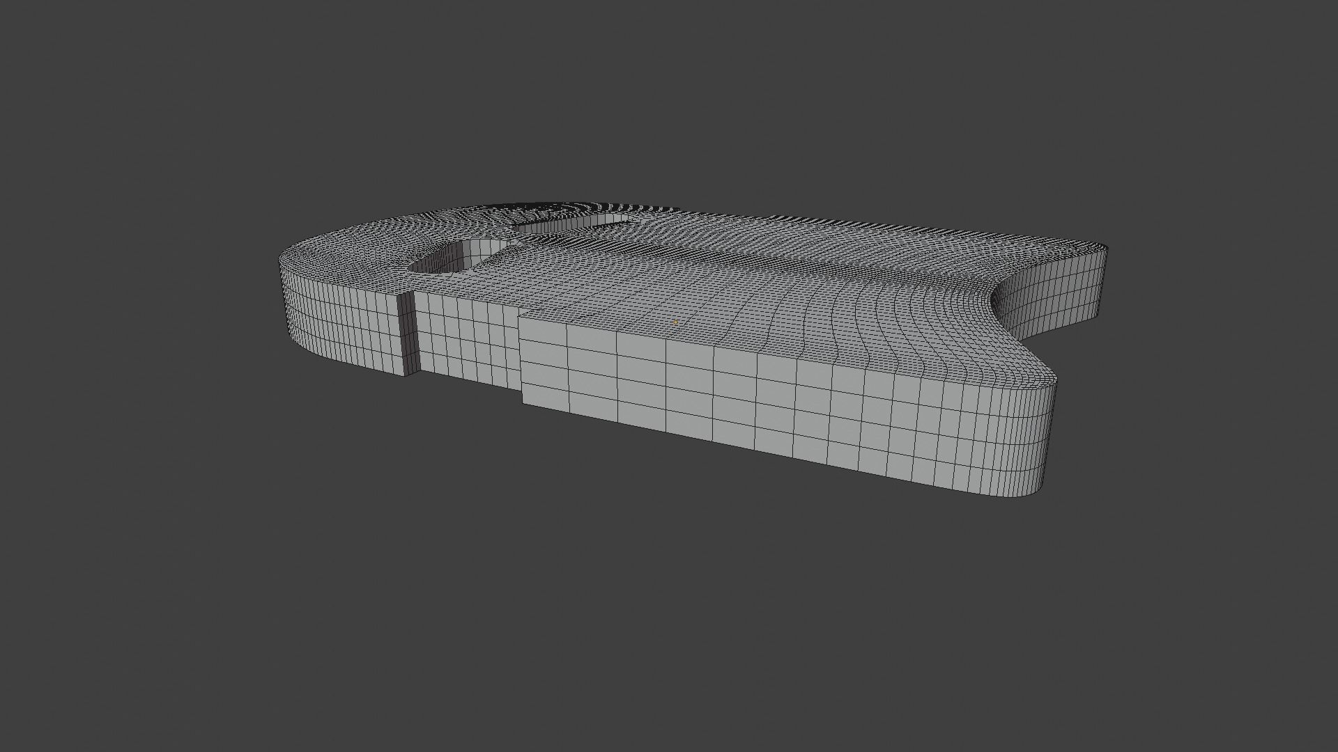 Swimming Kick Board Low-poly 3D model_7