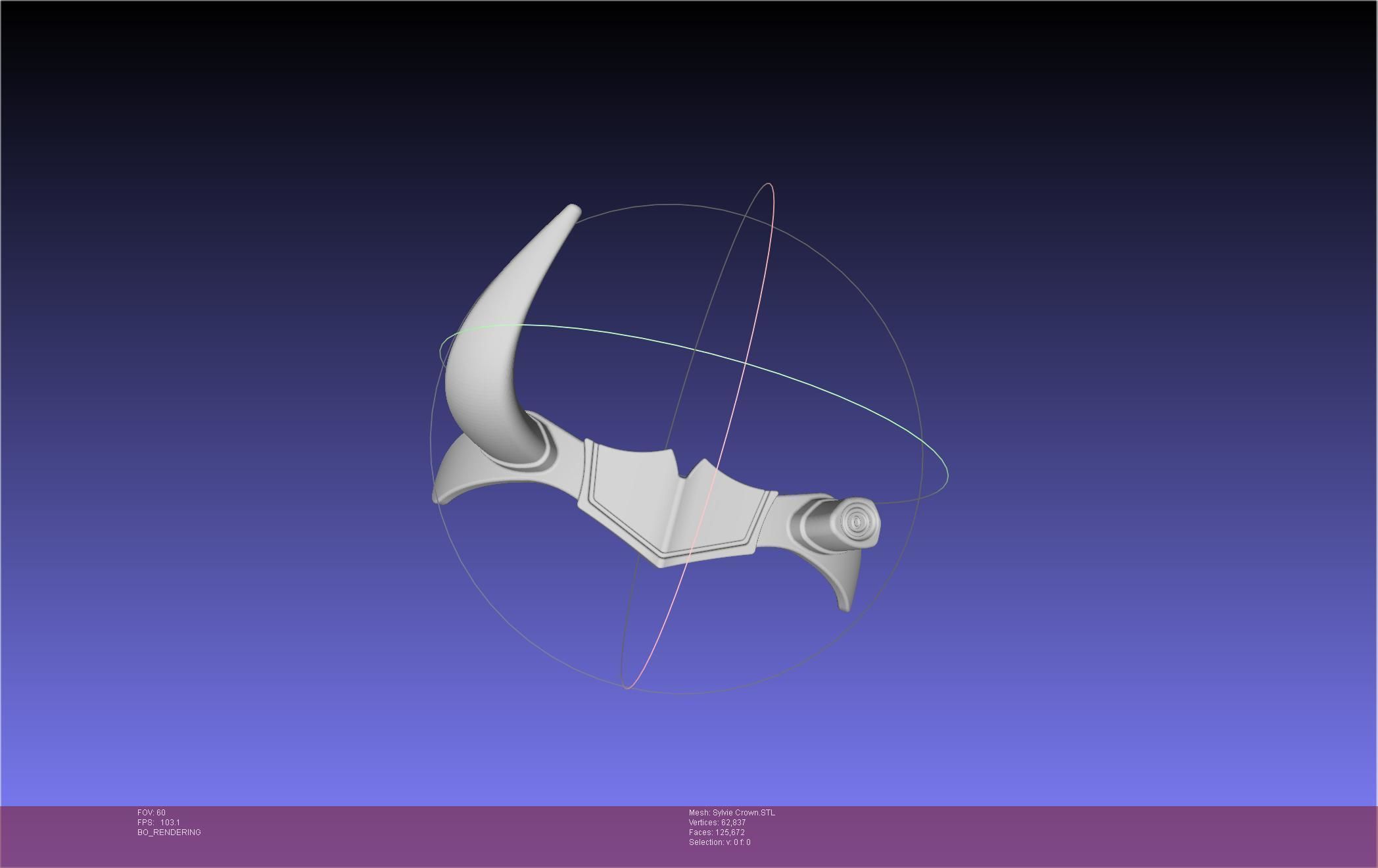 Marvel Loki Sylvie Crown Printable Model 3D print model_4