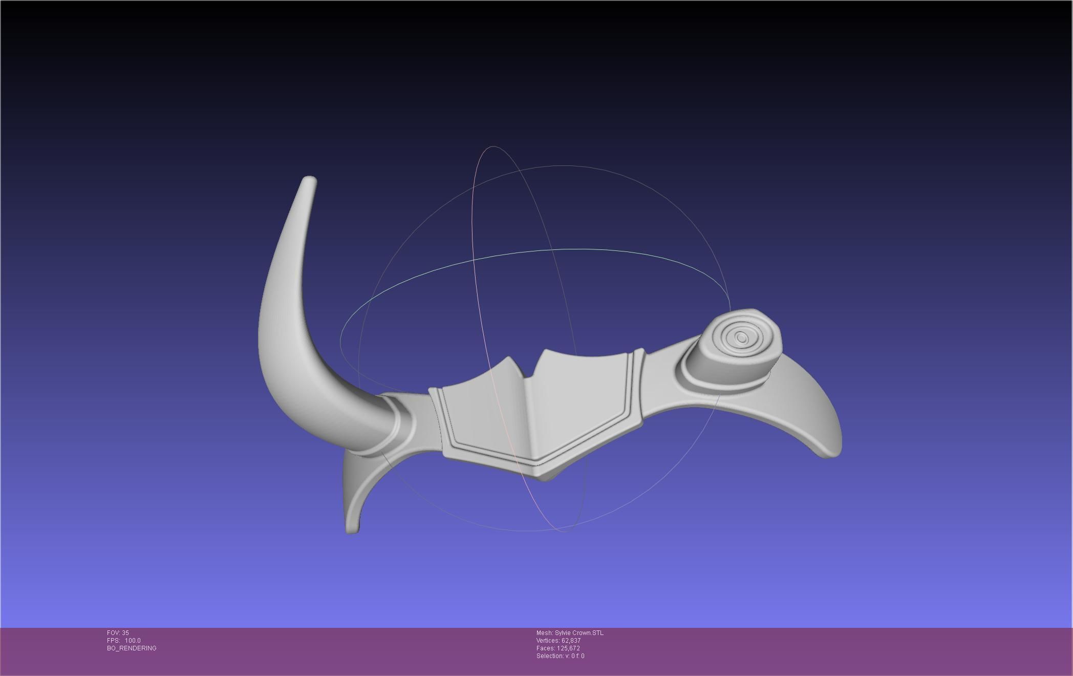 Marvel Loki Sylvie Crown Printable Model 3D print model_56