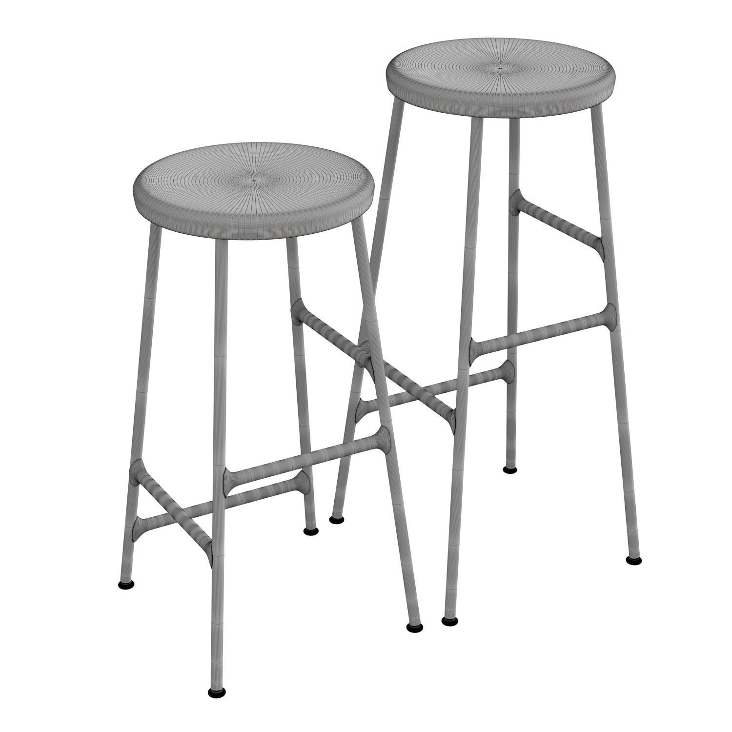 Coret Bar Stool 3D model_4