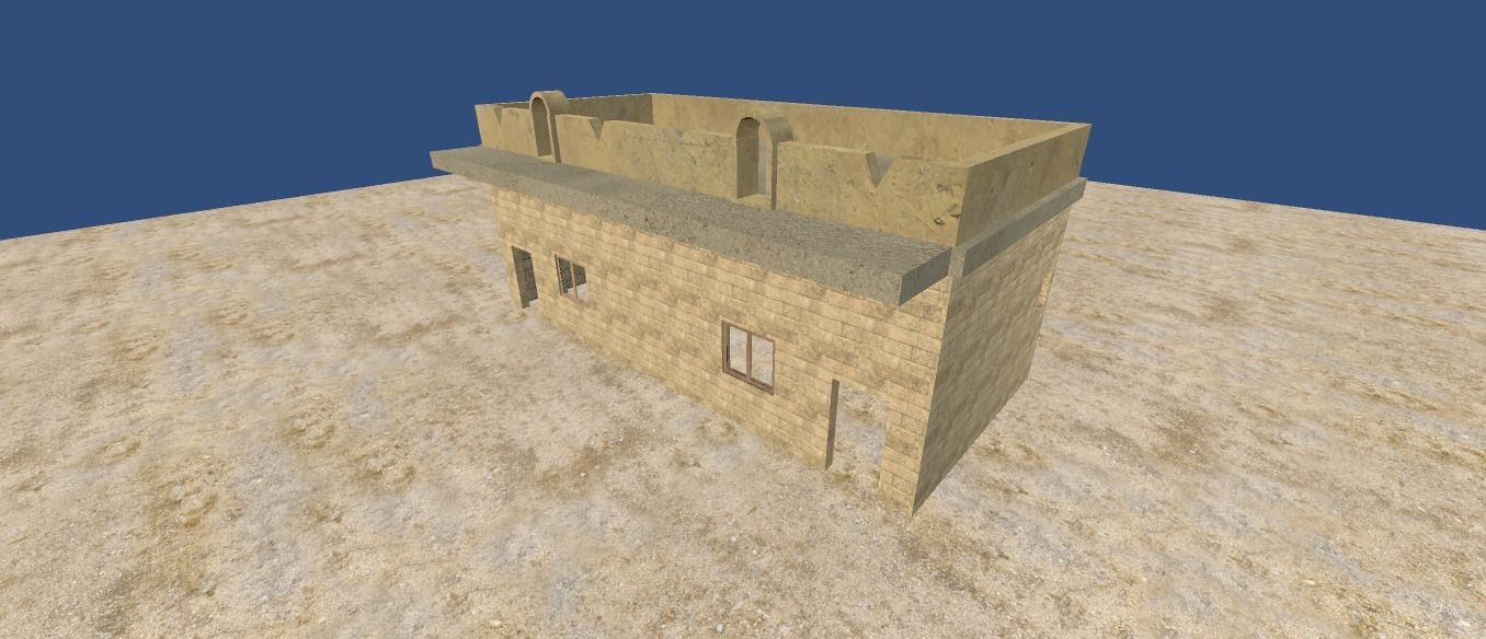 House desert 3d old 3D model_3