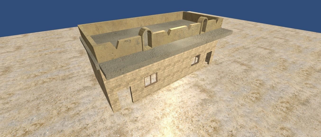 House desert 3d old 3D model_4