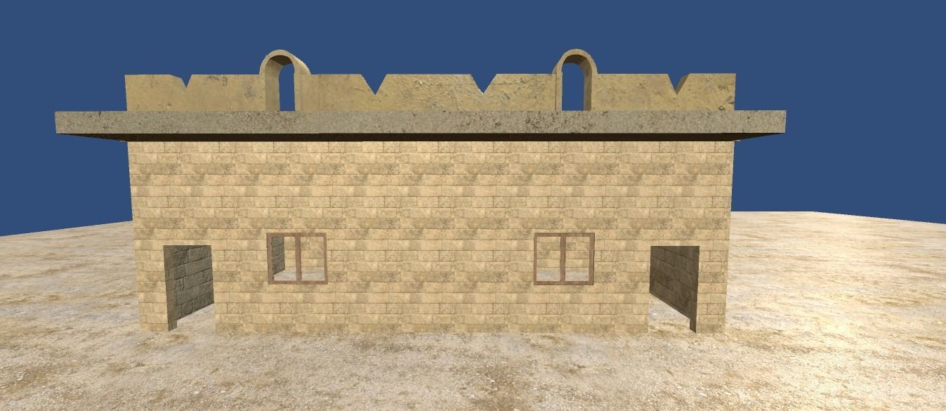 House desert 3d old 3D model_5