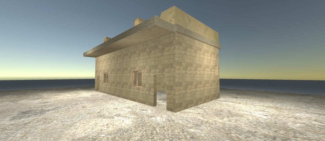 House desert 3d old 3D model_2