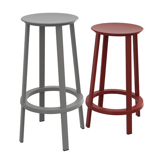 Revolver Bar Stool 3D model