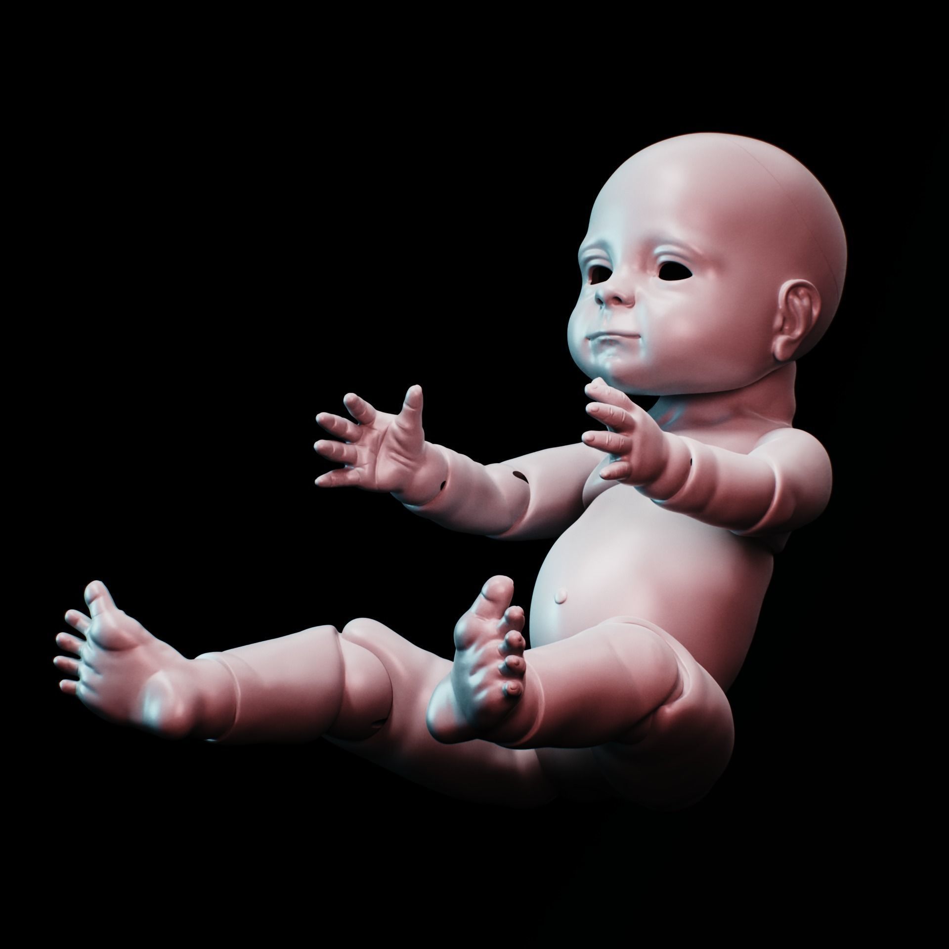 BJD doll baby 30cm 3D print model_1