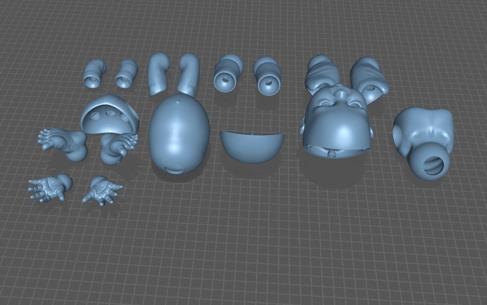 BJD doll baby 30cm 3D print model_13