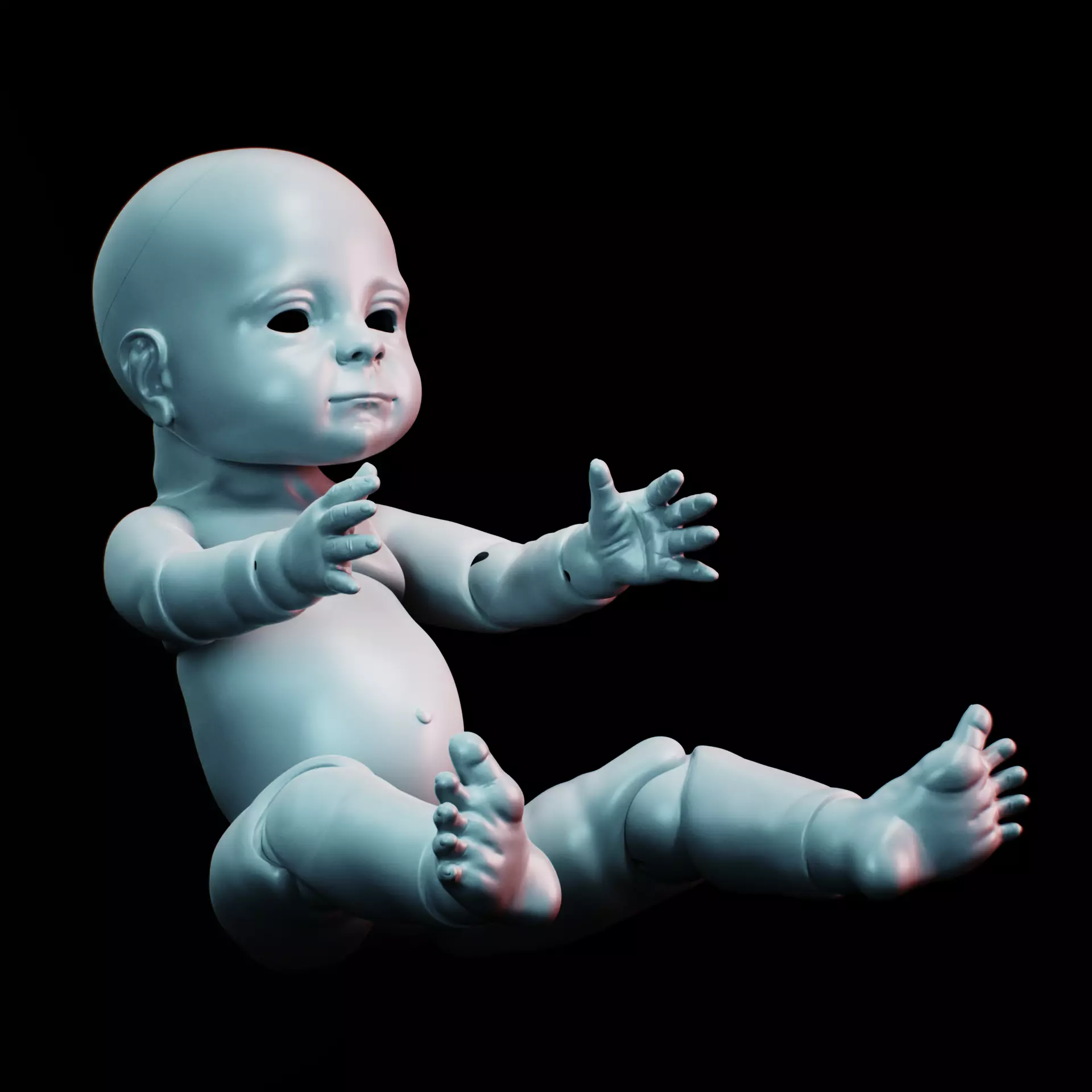 BJD doll baby 30cm 3D print model_0