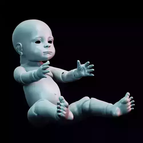 BJD doll baby 30cm 3D print model