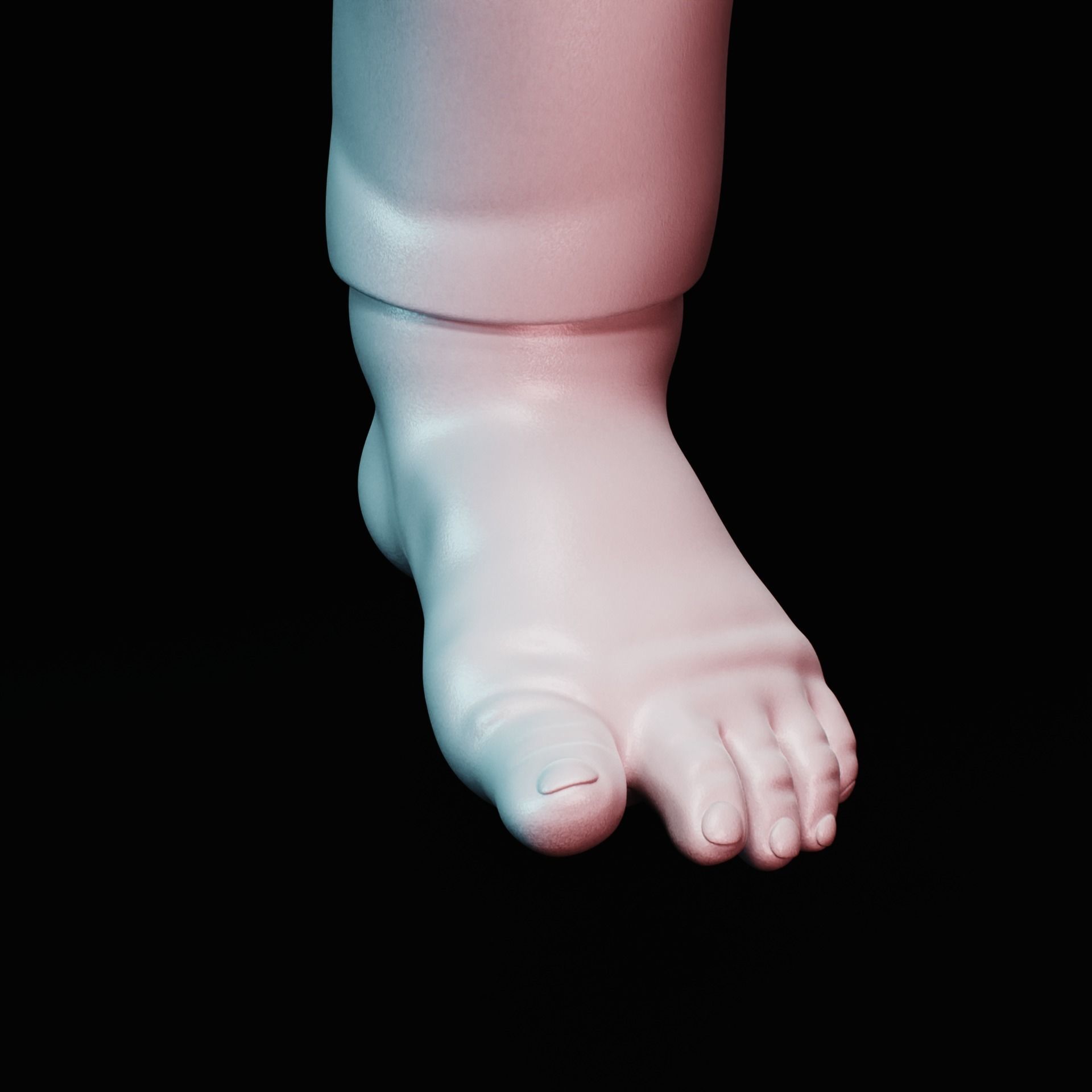 BJD doll baby 30cm 3D print model_5