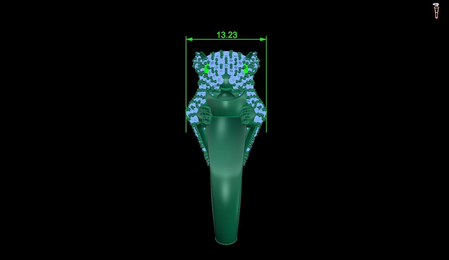 Mouse Ring 3D 3D print model_3