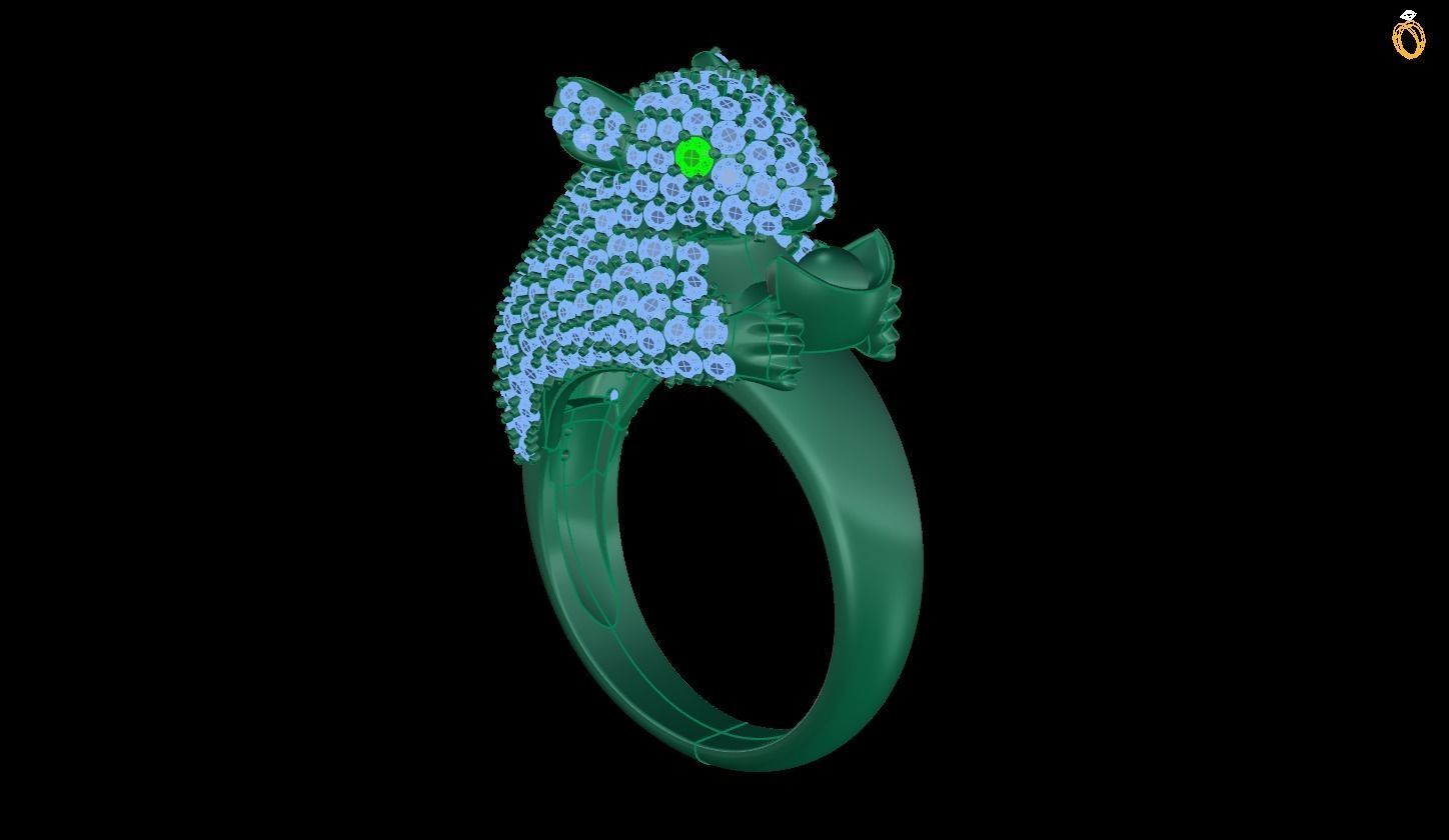 Mouse Ring 3D 3D print model_4