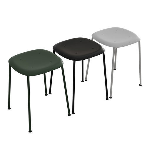 Soft Edge Stool P70 3D model