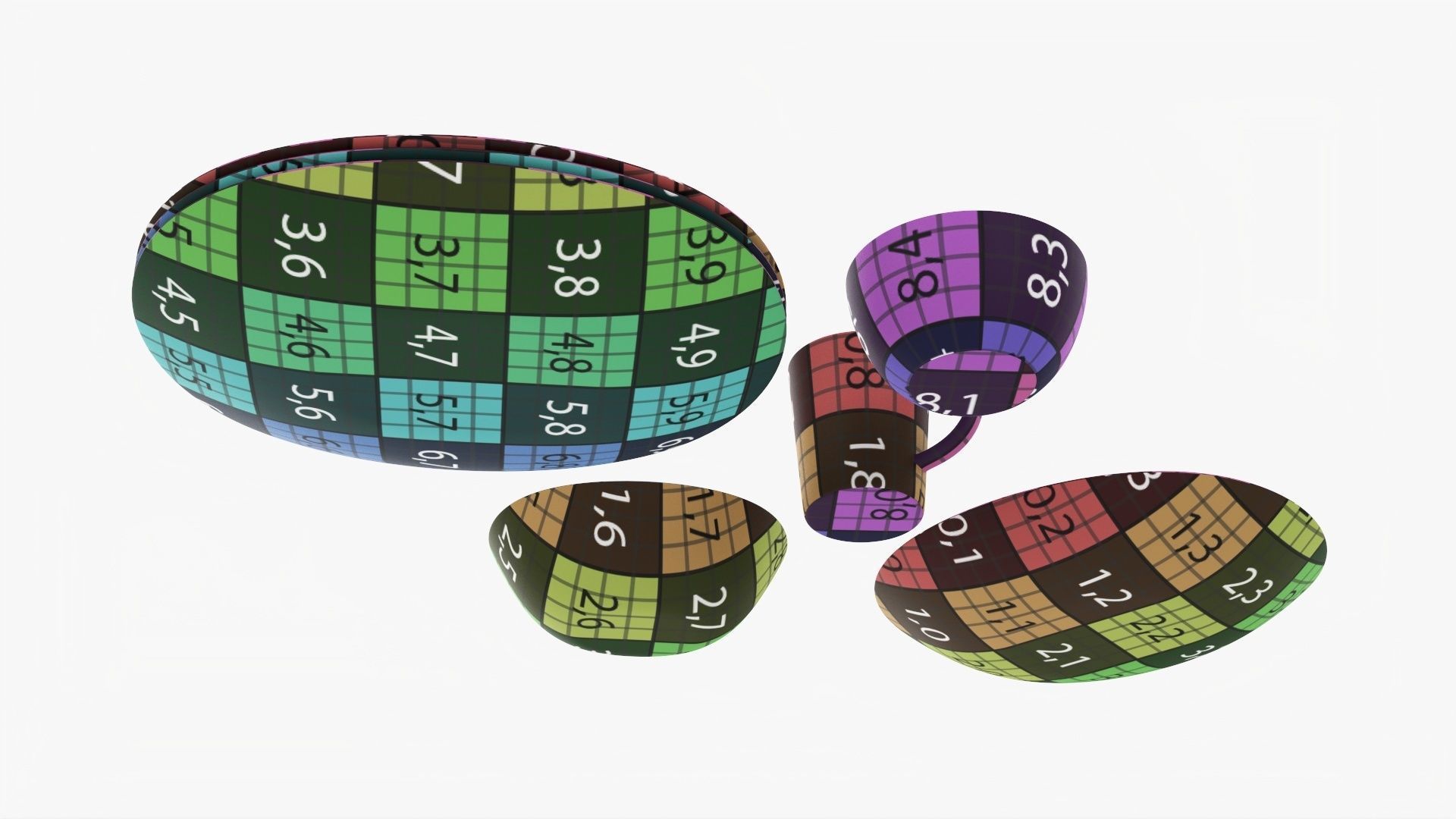 Dinnerware oval set 3D model_13