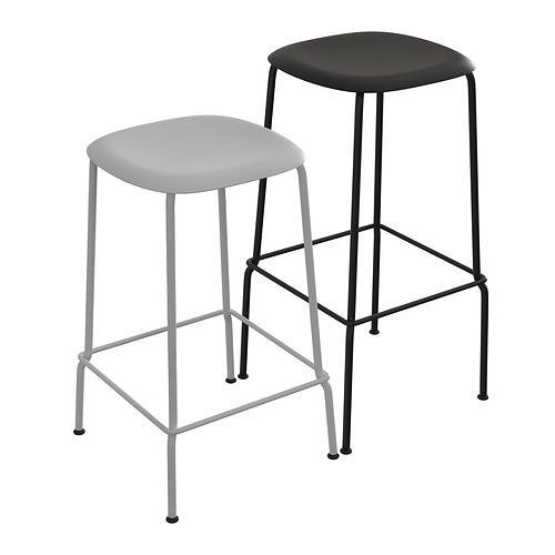 Soft Edge Bar Stool P30 3D model