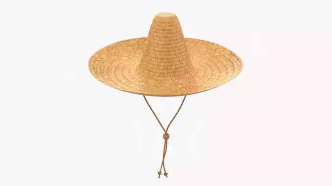 Straw hat sombrero brown