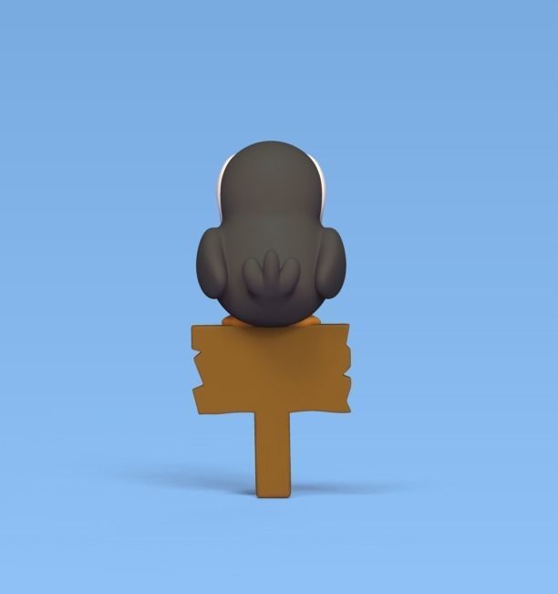 Toucan Wooden Sign 3D print model_3