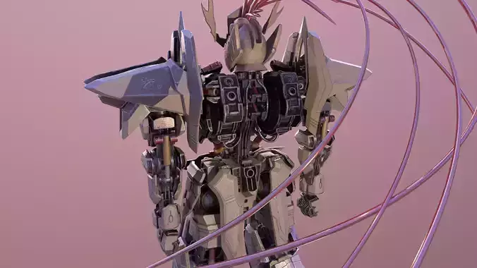 GUNDAM model futuristic robot