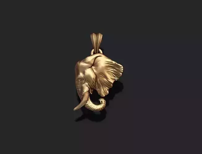 Elephant head pendant 