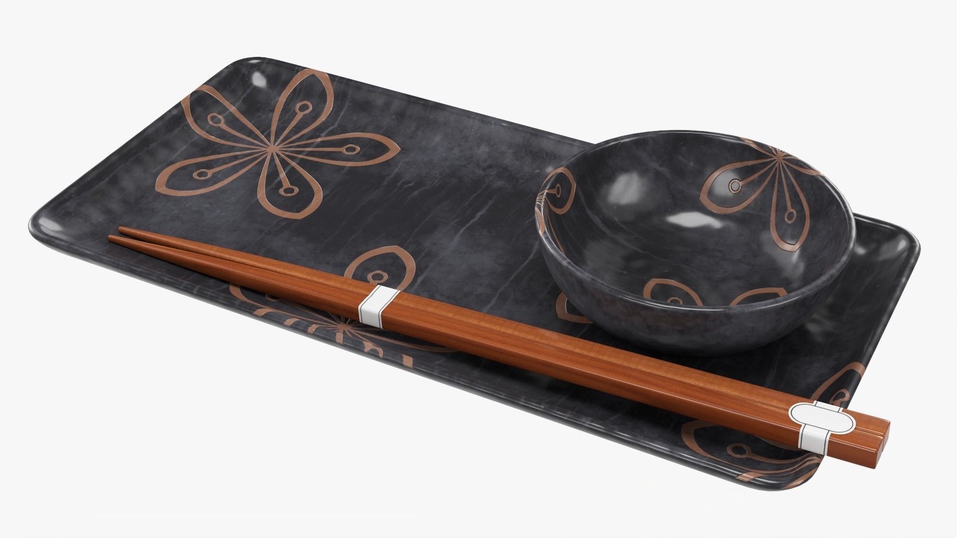 Tableware Sushi set 3D model_1