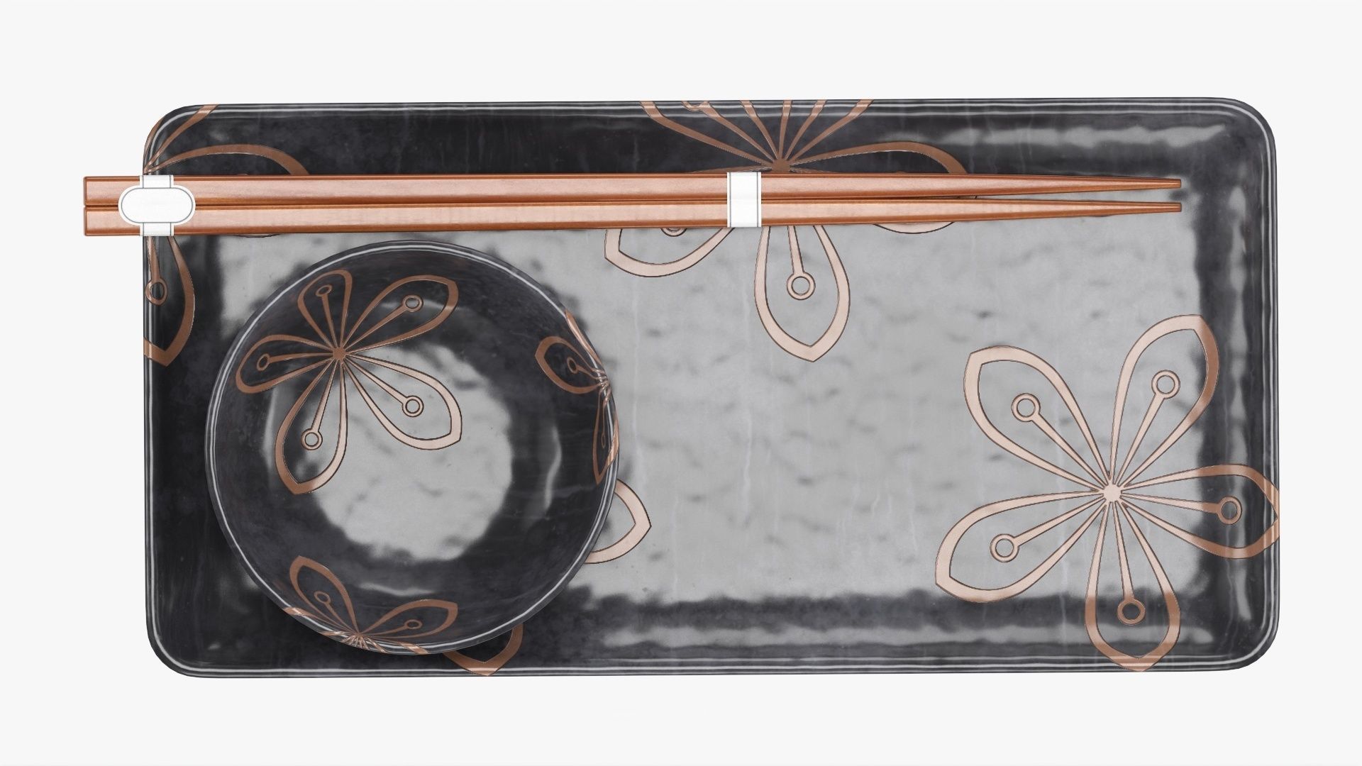 Tableware Sushi set 3D model_5