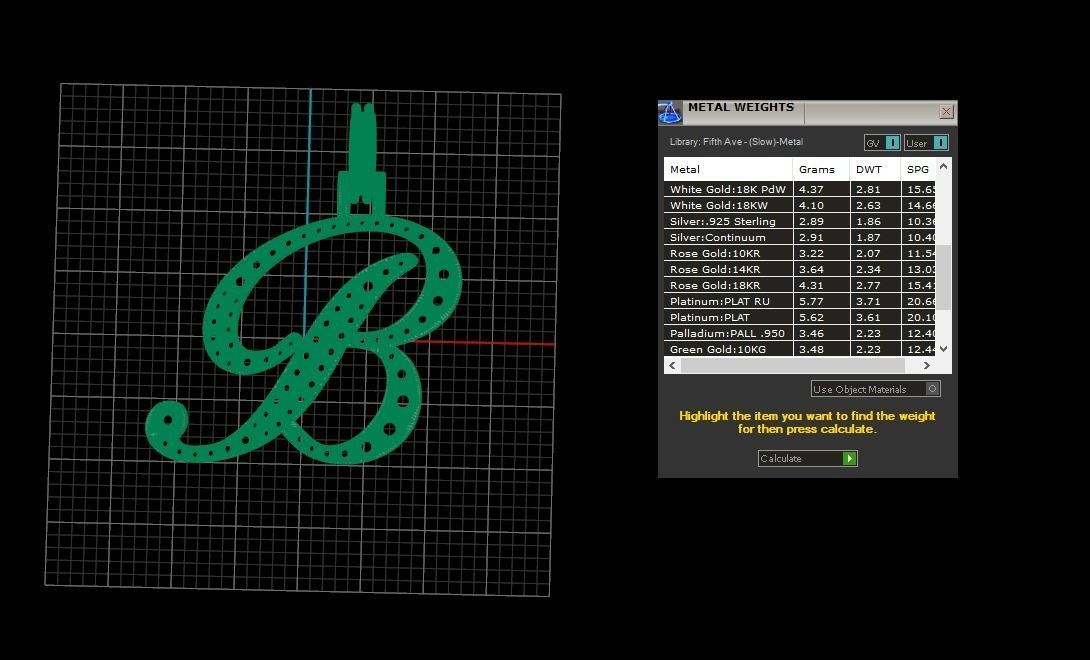Initial Letter B Necklace Pendant Alphabet Pendant 3D print model_1