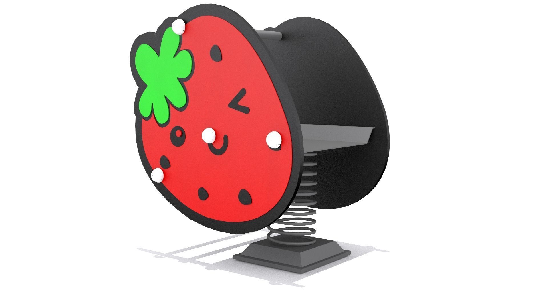 Playground - Strawberry Rider Low-poly 3D model_3