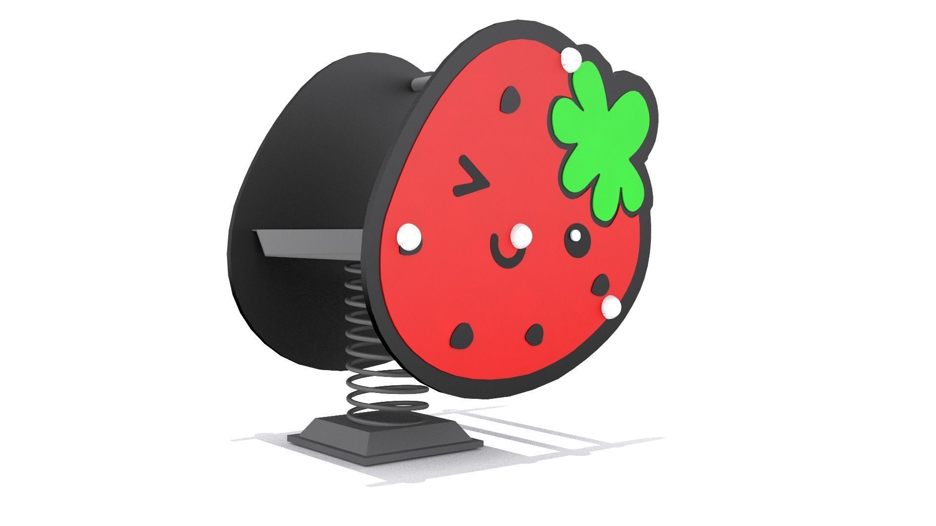 Playground - Strawberry Rider Low-poly 3D model_1